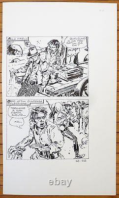 Original Drawing Board By Victor De La Fuente For Mortimer Western 1974