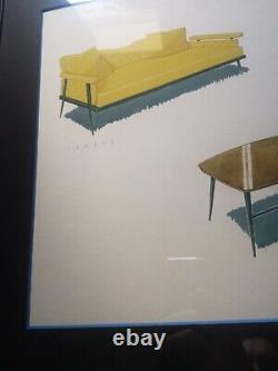 Original Drawing Board by R. Magnat Framed Decor / Vintage Furniture