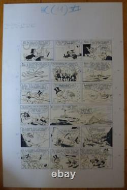 Original Drawing Boards Bromide Uncle Scrooge and the Golden Geese 1978 Barks Disney