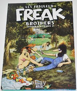 Original Drawing By Gilbert Shelton On The Album Les Fabuleux Freak Brothers T. 2