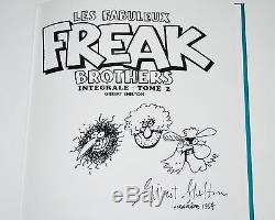 Original Drawing By Gilbert Shelton On The Album Les Fabuleux Freak Brothers T. 2