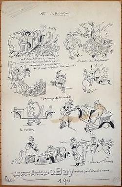 Original Drawing By Roger Chancel Published In Ric Et Rac Around 1935