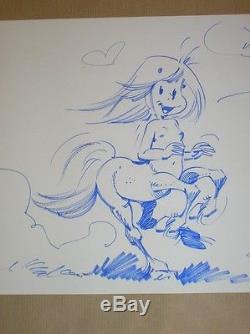 Original Drawing / Centaur Seron Sign 1990 / Rare / Very Good Condition