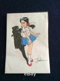 Original Drawing Dedication Color- Sophie By Jidehem -a4 Paper Drawing-rare