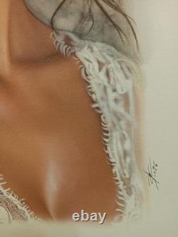 Original Drawing Dedication Comic Strip Page Female Portrait Nude Erotic 02