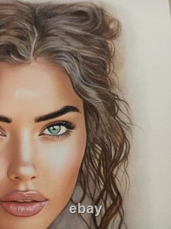 Original Drawing Dedication Comic Strip Page Female Portrait Nude Erotic 02