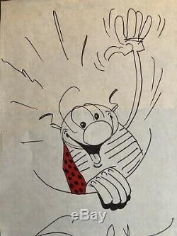 Original Drawing From The Designer Gotlib Deficacious Signed