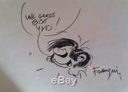 Original Drawing / Gaston / Dedicace Franquin