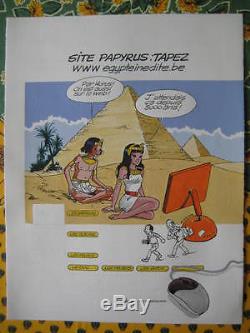 Original Drawing Of Papyrus Realize By Lucien De Gieter Very Nice State