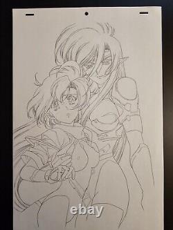 Original Drawing Satoshi URUSHIHARA Chirality Hanken Anime Cel Cover Board