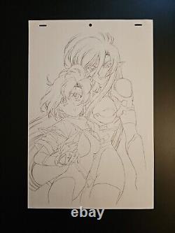 Original Drawing Satoshi URUSHIHARA Chirality Hanken Anime Cel Cover Board