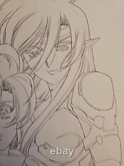 Original Drawing Satoshi URUSHIHARA Chirality Hanken Anime Cel Cover Board