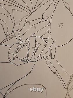 Original Drawing Satoshi URUSHIHARA Chirality Hanken Anime Cel Cover Board