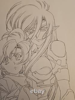 Original Drawing Satoshi URUSHIHARA Chirality Hanken Anime Cel Cover Board