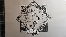 Original Drawing The Lion King 1994 Disney Artist Signed Plate Products Cel Art