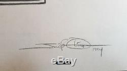 Original Drawing The Roi Lion Disney 1994 Artist Products Signed Plank Cel Art