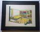 "original Drawing By R. Magnat - Framed. Vintage Decor/furniture"