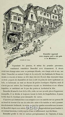 Original Drawings Albert Robida (1848-1926) Illustration Dinan Bretagne Drawing