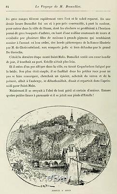 Original Drawings Albert Robida (1848-1926) Illustration Dinan Bretagne Drawing