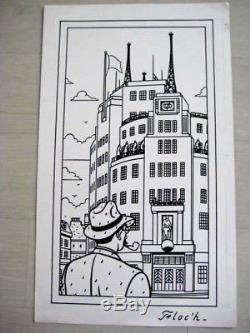 Original Floc'h Drawing For Serie Albany & Sturgess Very Nice Condition