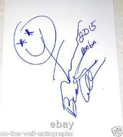 Original Hand-Signed Sketch by Bootsy Collins and George Clinton! Rare with Proof