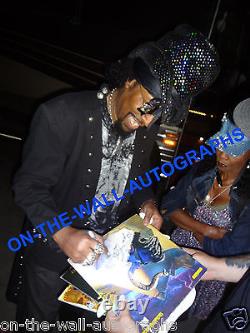 Original Hand-Signed Sketch by Bootsy Collins and George Clinton! Rare with Proof