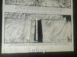 Original Large Plank Michel DI Nunzio The Convoy + Drawings On The Reverse