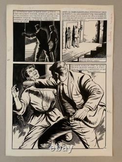 Original OSS 117 Hara-Kiri comic book drawing plate
