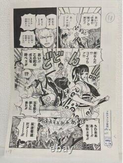 Original One Piece Eichiro Oda Manga Poster