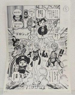 Original One Piece Eiichiro Oda Limited Edition Planche Manga, Limited to 1000 Copies