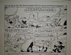 Original Page Horace The Horse From The West (jean Claude Poirier) Pif Gadget