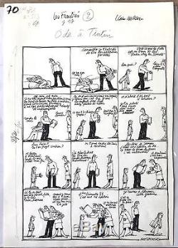 Original Plain Claire Bretecher The Frustres Ode Tintin DIM 2839 CM Rare
