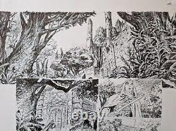 Original Planch Of The Comic Conan The Cimmerian Drawing Of Martinello