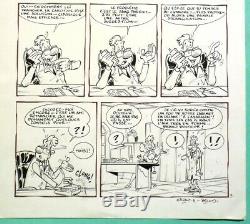 Original Plate Alain Sirvent Comics Book Drawing The Original Toubibs