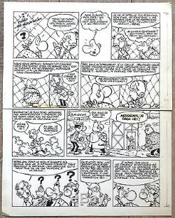 Original Plate Greg Achille Talon Mystery Man With 2 Heads 1976 Page 27