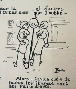 Original Plate Of Paul Jamin Says Jam Tintin Hergé Collaborator 1930