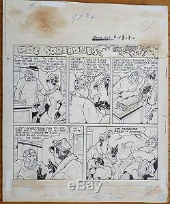 Original Score Published In Young Eagle At Fawcett Comics Around 1940