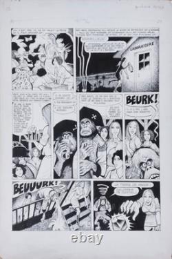 Original artwork drawing by Georges PICHARD Borneo Joe Dargaud 1983 Dubos