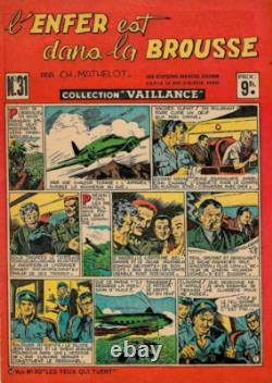 Original comic art page by Christian MATHELOT, Hell Is in the Bush, 1947, drawing