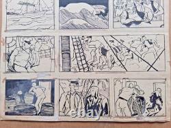 Original comic art page signed by ROBERT CARRIZEY. The Improvised Role