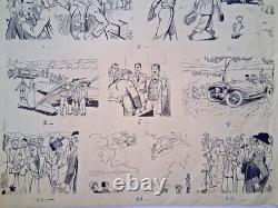 Original comic page, unsigned. A peaceful duel