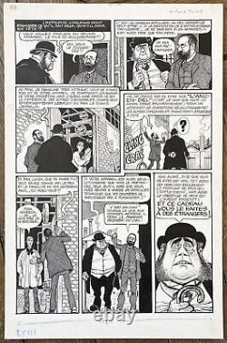 Original comic strip drawing by Georges PICHARD and LOB Blanche Epiphanie