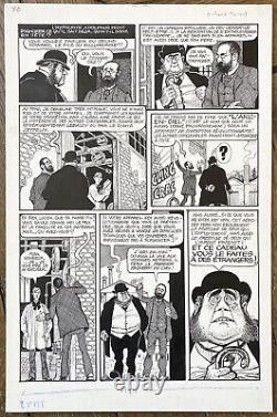 Original comic strip drawing by Georges PICHARD and LOB White Epiphany Paulette