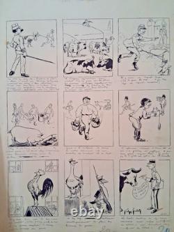 Original comic strip signed GEORGE-EDWARD. A new release