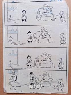 Original comic strip signed MARCEL CAPY. We’re going to celebrate Grandpa.