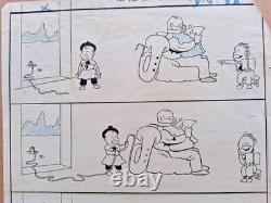 Original comic strip signed MARCEL CAPY. We’re going to celebrate Grandpa.