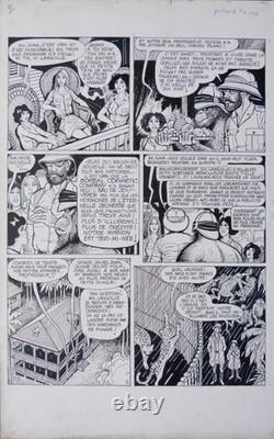 Original drawing by Georges PICHARD Borneo Joe Dargaud 1983