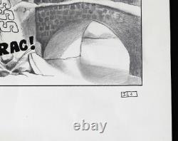 Original drawing of Igor the Medieval signed by Tatopoulos comic strip panel