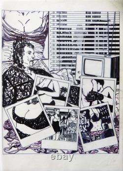 Original drawing plate close to KIKI PICASSO BAZOOKA group dated 1981 New York