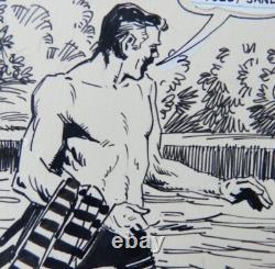 Original page by Ramon De La Fuente for Nick Carter 1979 erotic